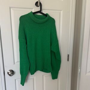 a new day Vibrant Green Cowl Neck Sweater